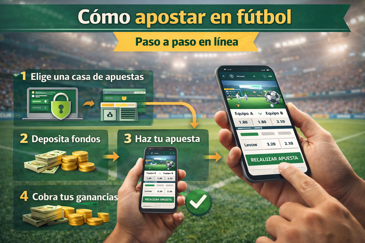 How to bet on football online step by step