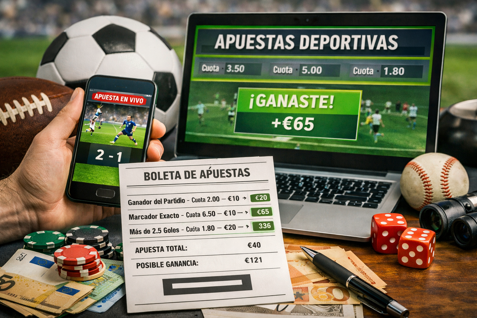 Types of sports betting: a practical example