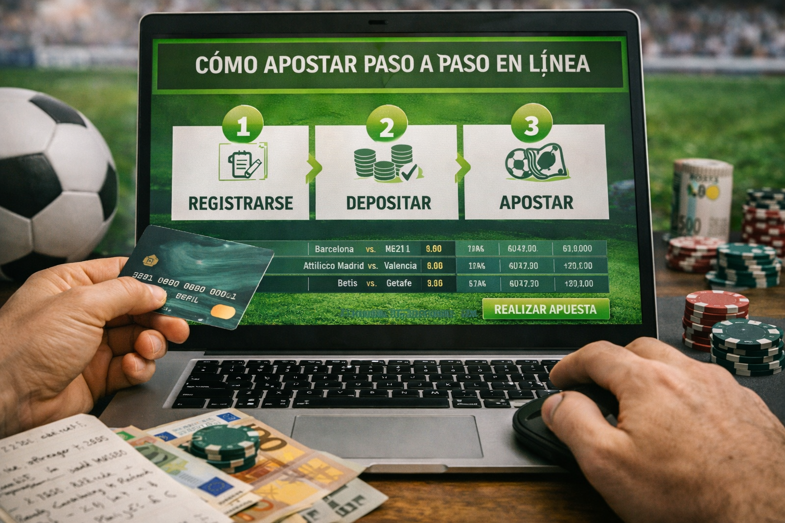 How to bet online step by step