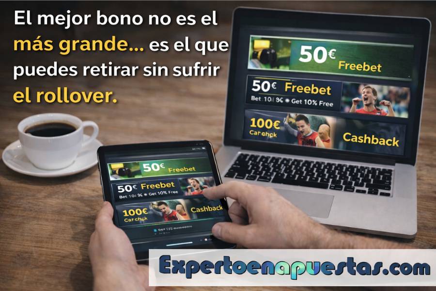 El mejor bono no es el más grande..es el que puedes retirar sin sufrir el rollover