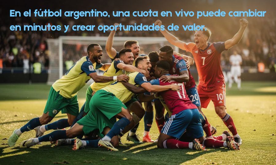 En el fútbol argentino, una cuota en vivo puede cambiar en minutos y crear oportunidades de valor