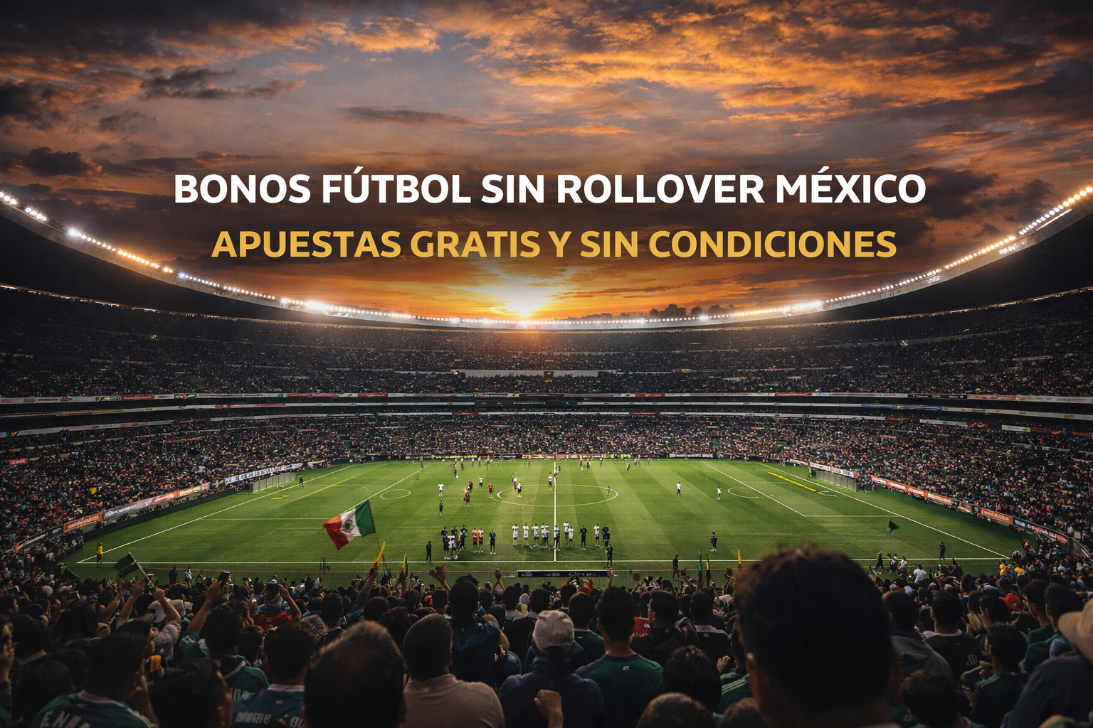 bonos fútbol sin rollover méxico en estadio de fútbol con apuestas gratis y promociones deportivas