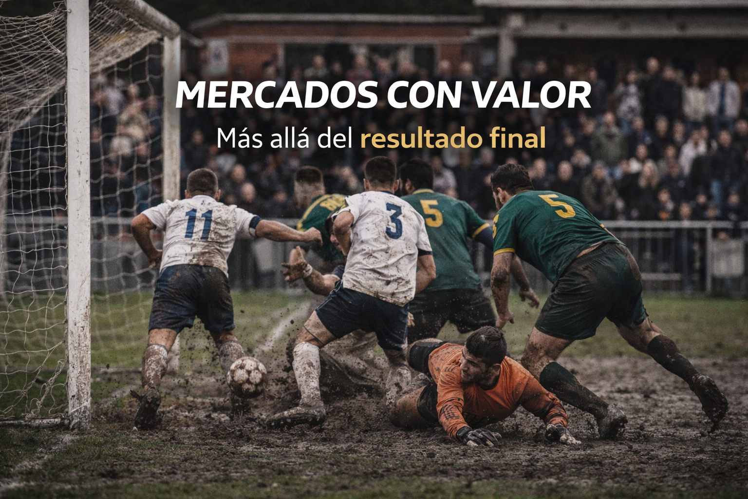 jugada desordenada en partido de liga menor con oportunidad de gol