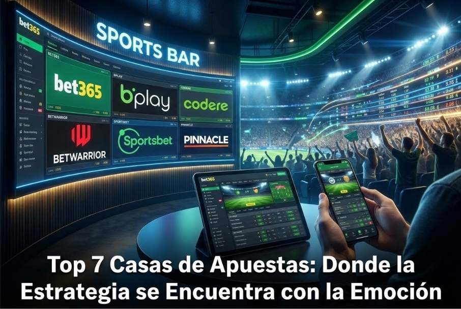 Apps de apuestas y logotipos en pantallas