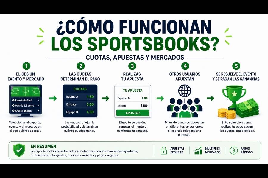 Cómo funcionan los sportsbooks con cuotas apuestas y mercados en plataformas de apuestas deportivas Argentina