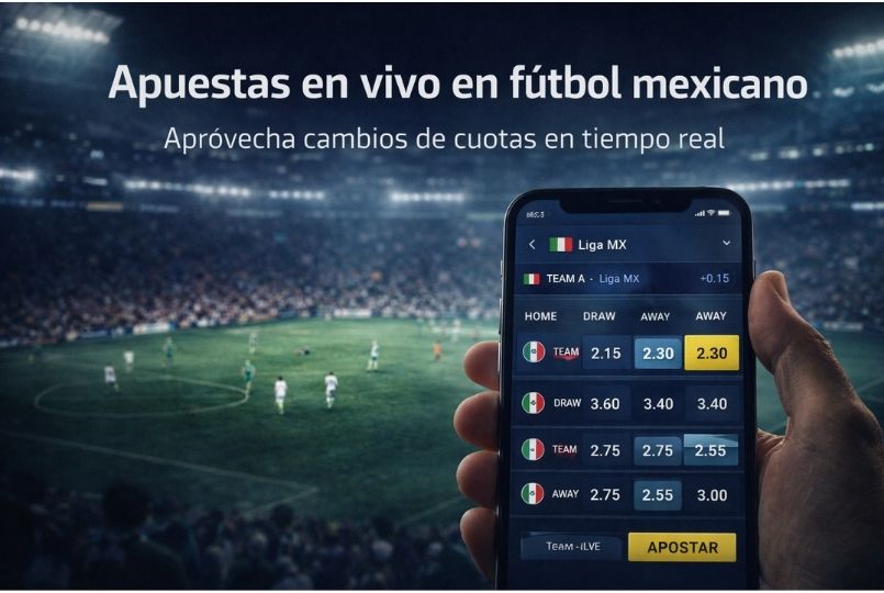 apuestas en vivo en fútbol mexicano con cuotas en tiempo real desde dispositivo móvil