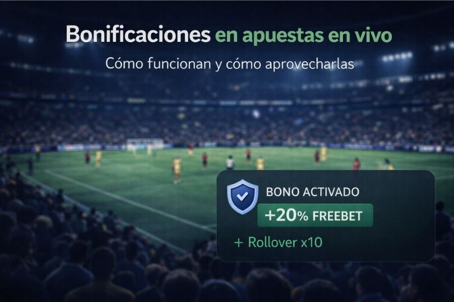 bonificaciones en apuestas en vivo durante partido de fútbol con activación de bono en tiempo real