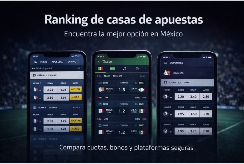 ranking de casas de apuestas México en apps móviles con cuotas y apuestas deportivas