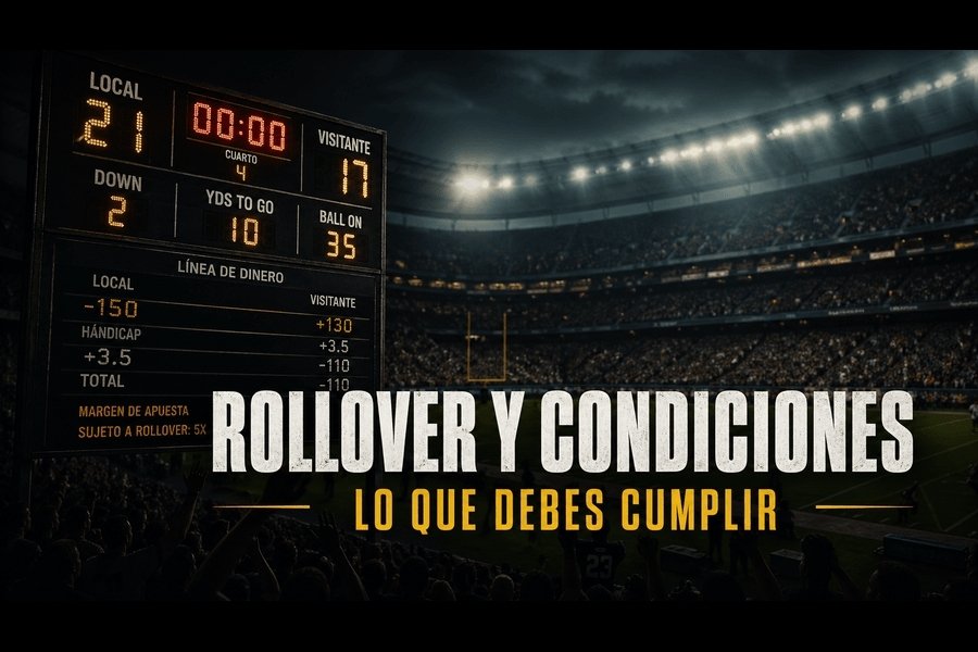 rollover en apuestas deportivas con cuota mínima requisitos y condiciones para liberar bonos